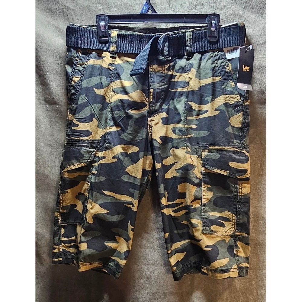 Lee Men's Sur Cargo Shorts Brown Ellis Camo Size 34 - NWT Discontinued 112346349